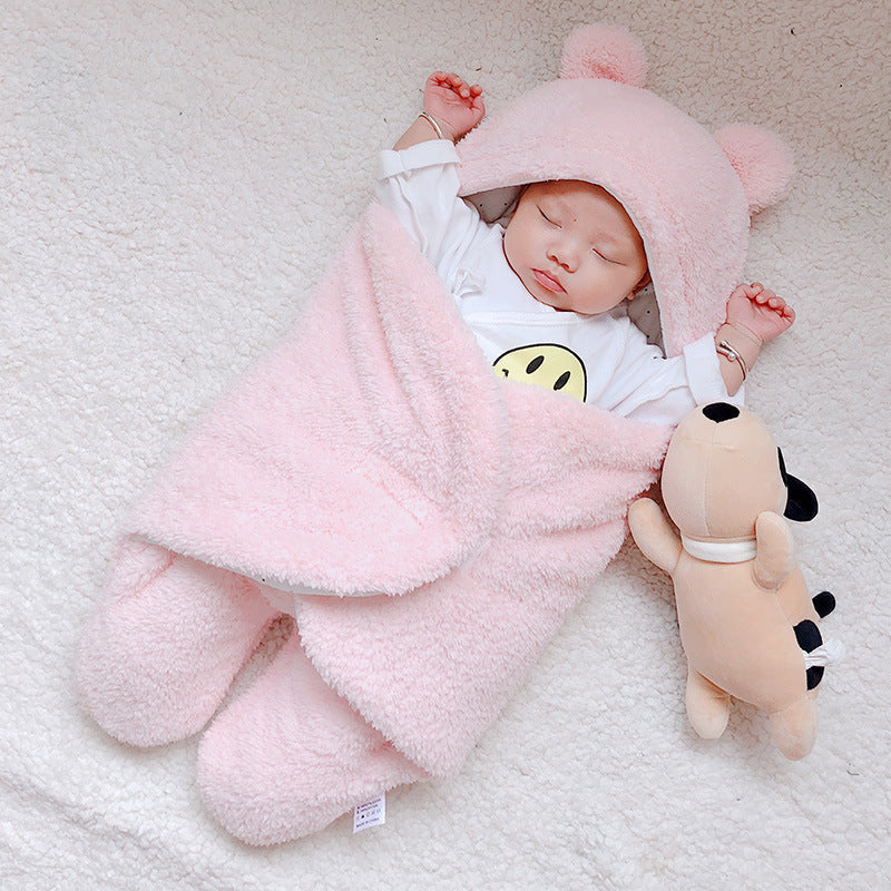 Baby Sleeping Bag Envelope for Newborn Baby Winter Swaddle Blanket 9
