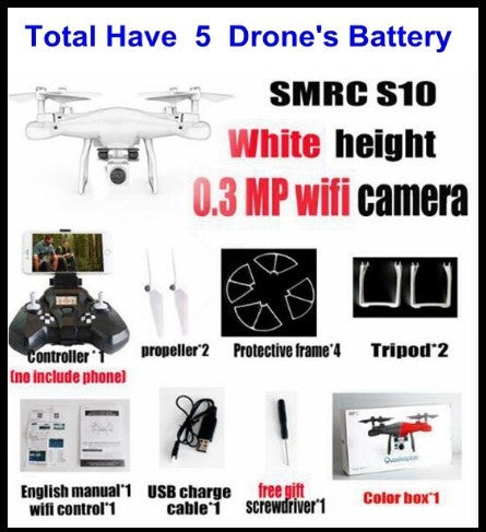 Sales Promotion WiFi 2MP Camera With S10 SMRC FPV Quadcopter Drone Helicopter UAV Micro Remote Control Toy RACER KIT Aircraft 18