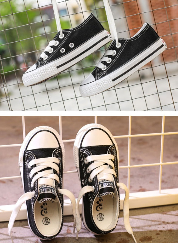 Canvas Shoes Non-slip Casual Shoes Student Parent-child Shoes New Baby Shoes White Shoes 6