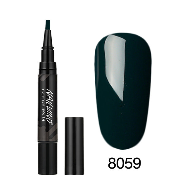 Art Manicure Venalisa 60 Colors Soak Off Enamel Convenience Clean Nail Glue Pen 35