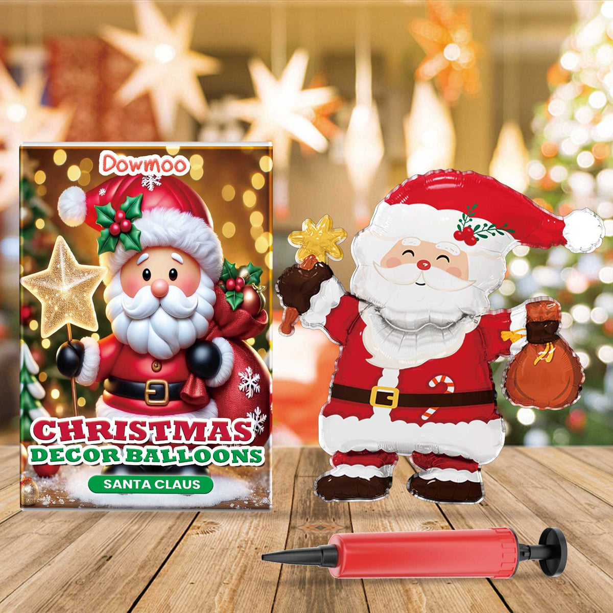Christmas Balloons Balloon Standing Santa Claus Reindeer Christmas Tree Event Atmosphere Arrangement 2