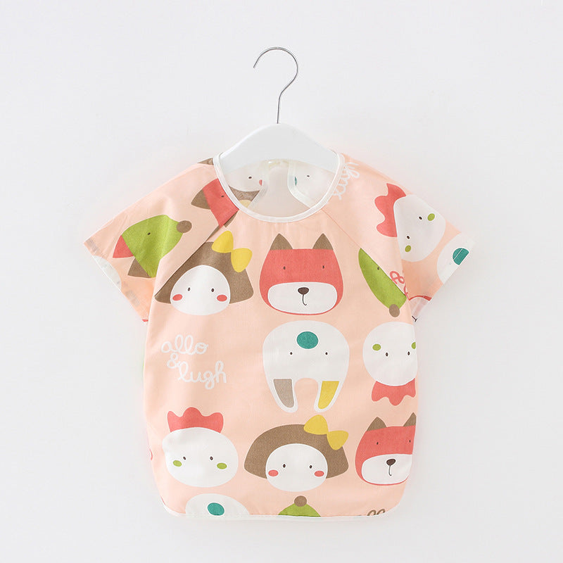 Baby Dinner Coverall Bib Spring And Autumn Long Sleeve Apron 9