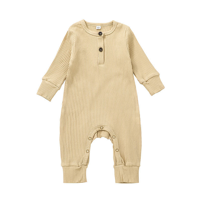 New Baby Jumpsuit Sunken Stripe Trousers Romper Western Style 15