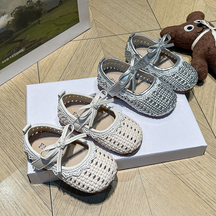 Children's Fashion Hollow Princess Shoes Summer New Style Girls' Soft Bottom Hollow Baotou Little Girls' Anti Slip Sandals 8