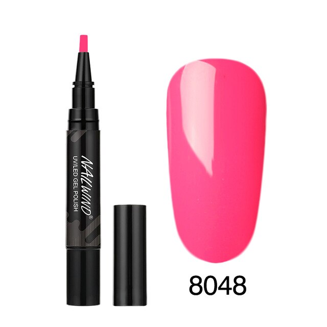 Art Manicure Venalisa 60 Colors Soak Off Enamel Convenience Clean Nail Glue Pen 24