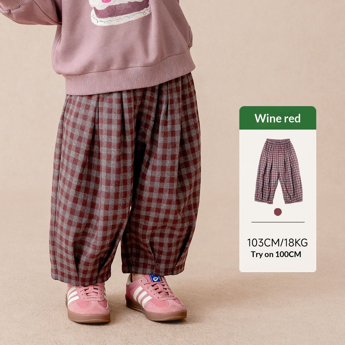 Plaid Fashion Simple Comfortable And Vintage Long Pants 6
