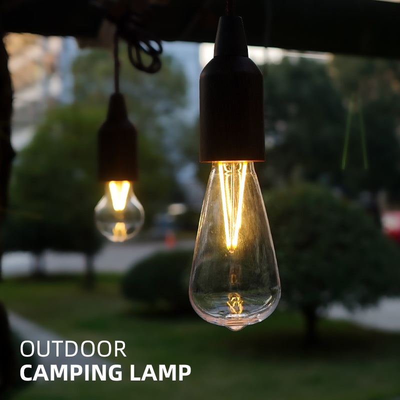 Outdoor Portable Camping Lights Retro Lighting LED Cable Lights Tent Lights Christmas Camping Atmosphere Lights Decorative Chandeliers 1