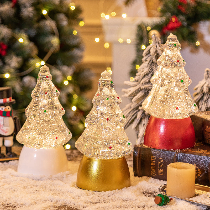 Christmas decorations, Christmas trees, crystal balls, music boxes, Christmas snowflakes, music lights, Christmas gifts, night lights 3