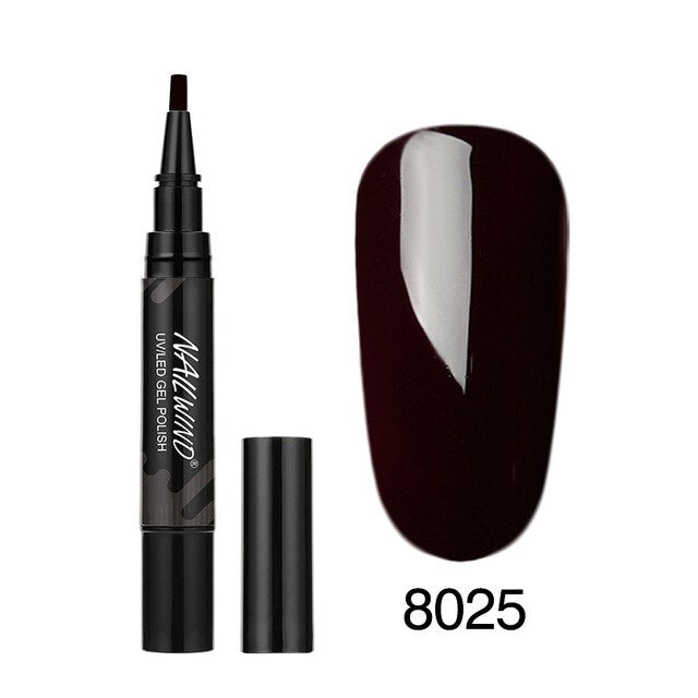Art Manicure Venalisa 60 Colors Soak Off Enamel Convenience Clean Nail Glue Pen 60