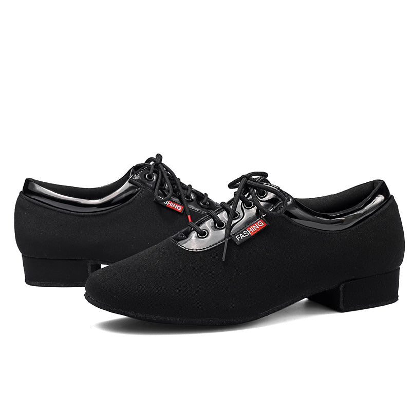 Wupamo Mens Modern Dance Shoes For Waltz, Tango, And Ballroom Dancing Indoor Soft-soled Shoes In Larger Sizes 4