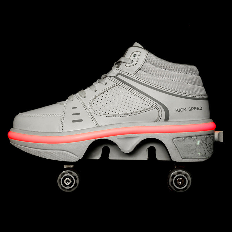 Deformation Shoes Double Row Rune Roller Skates 4