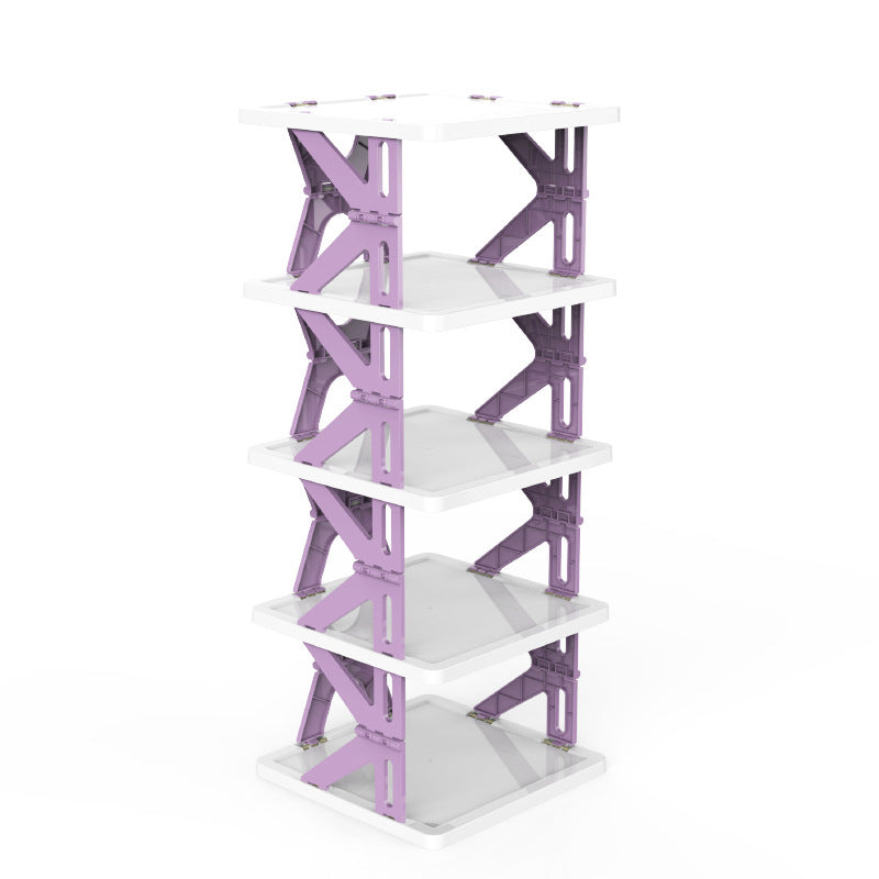 Plastic Installation-free Shoe Rack Storage Shoe Rack Folding Shoe Cabinet 2