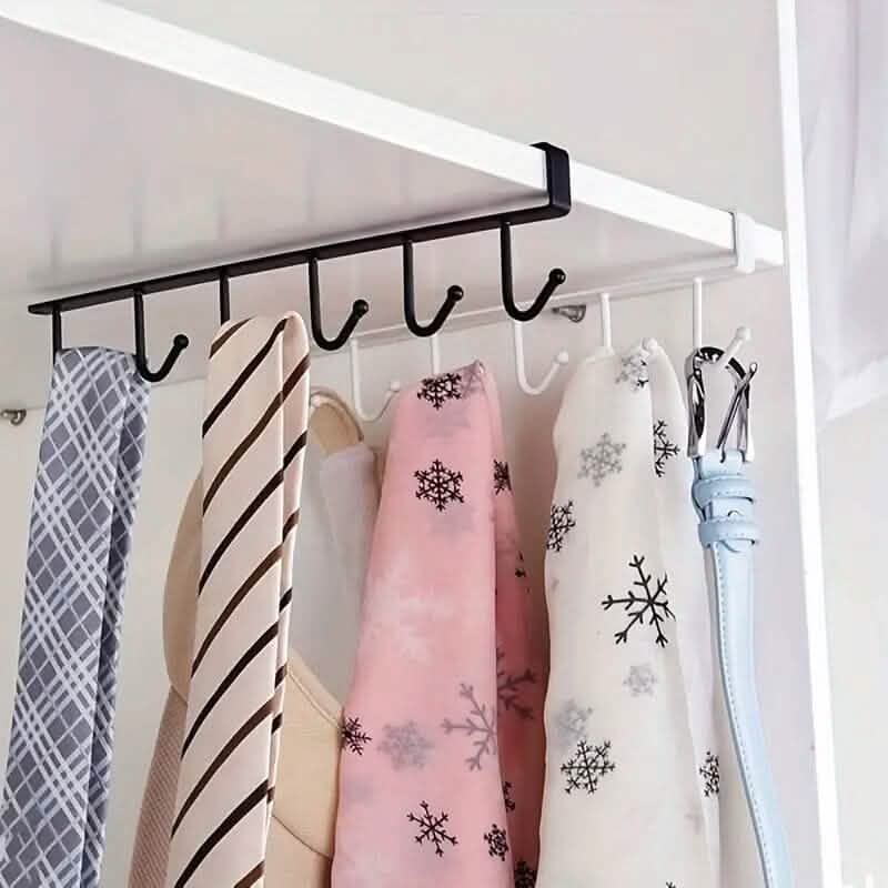 6 Hooks Kitchen Shelf Storage Rack 6