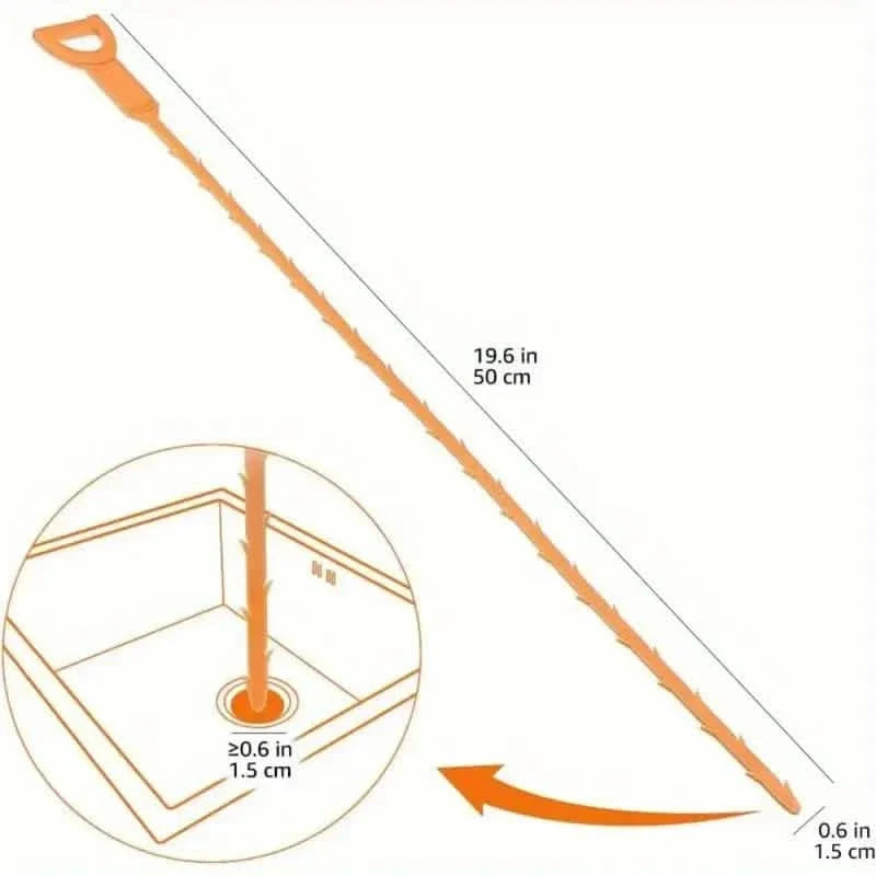 6-Pack: 19.6-inch Flexible Basic Drain Plug Remover 8