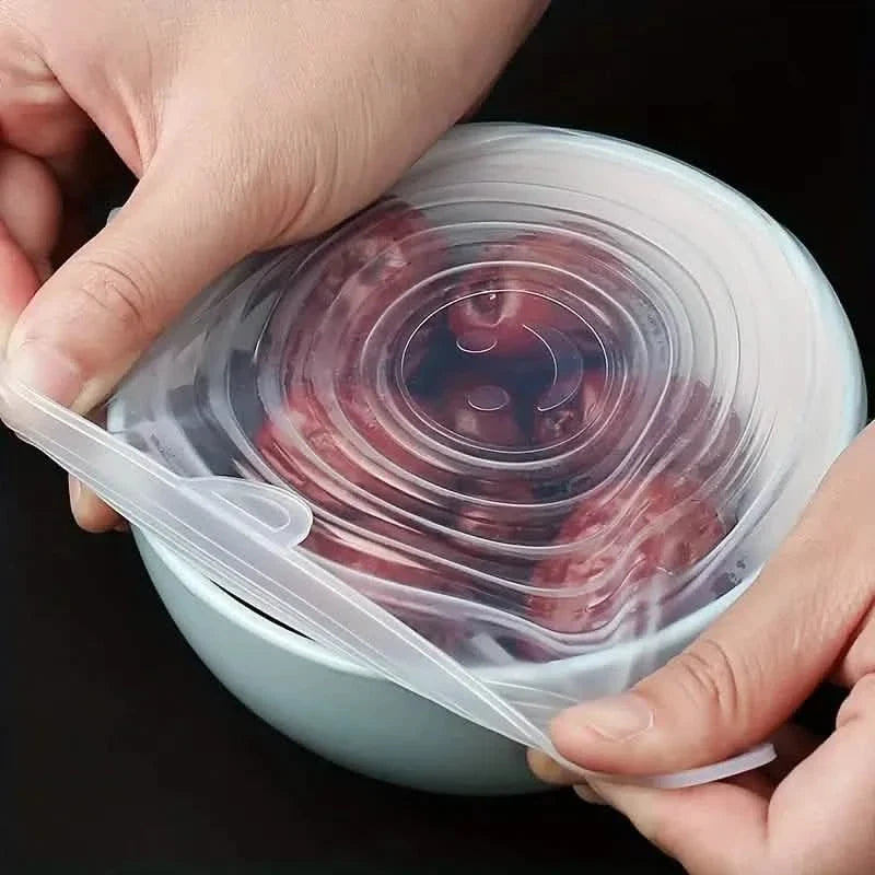 6-Pieces: Reusable Durable Food Storage Bowl Lids 1