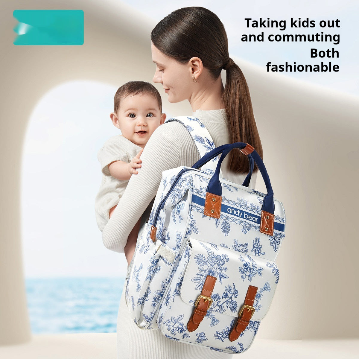 Outdoor Large-Capacity Multi-Functional Mommy Bag Maternity Backpack 1