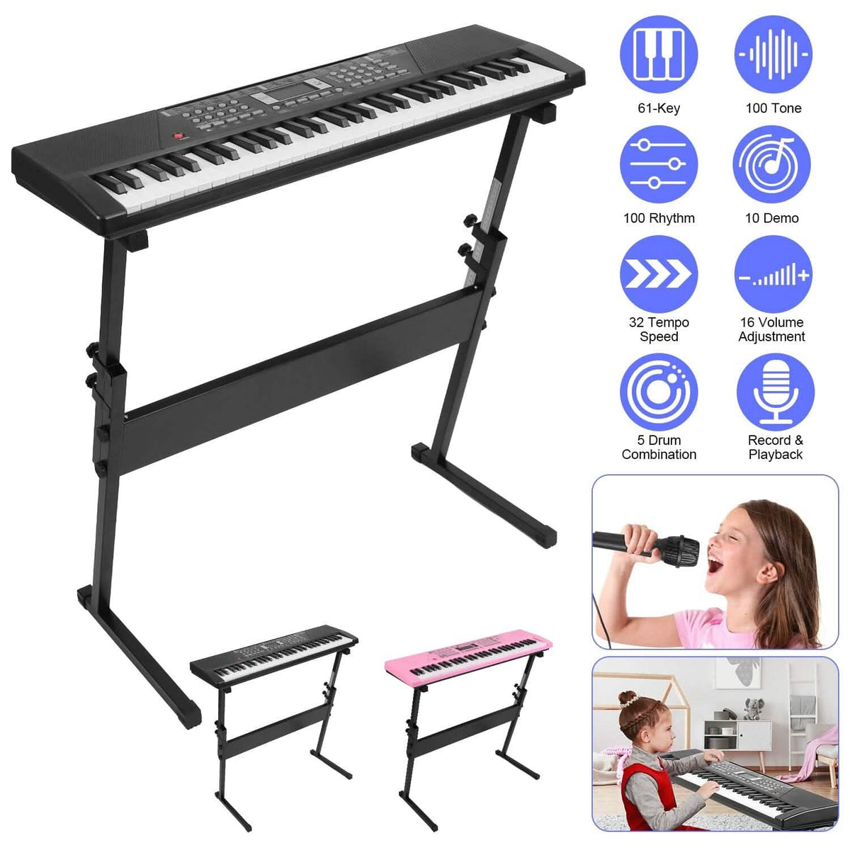 61 Keys Digital Music Keyboard Electronic Piano 7