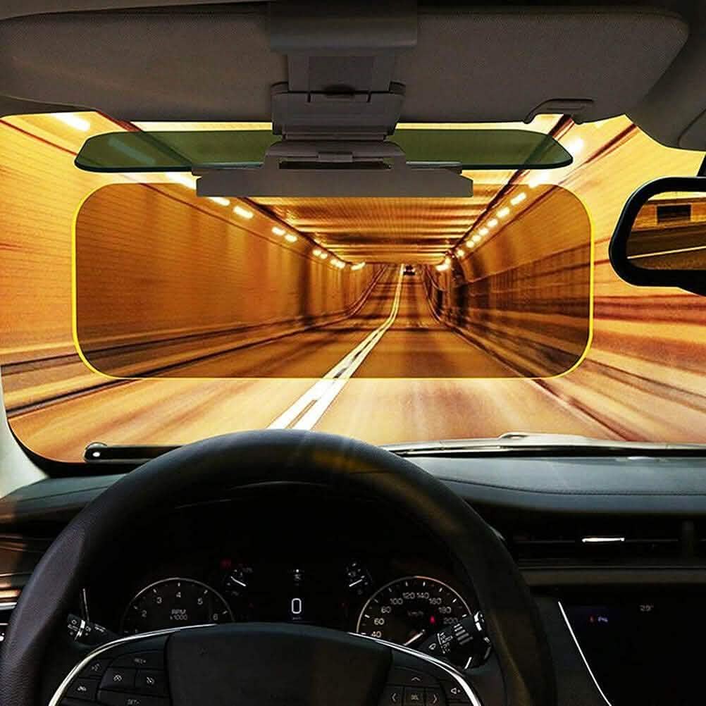 Dual-Use Car Sun Visor – Polarized Day & Night Anti-Glare, UV Resistant 3