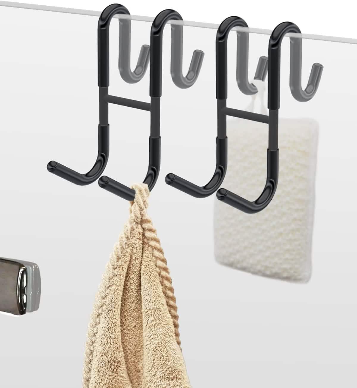 Rust-Resistant Door Mount Shower Hook – Strong Multifunctional Hanging Hook 1