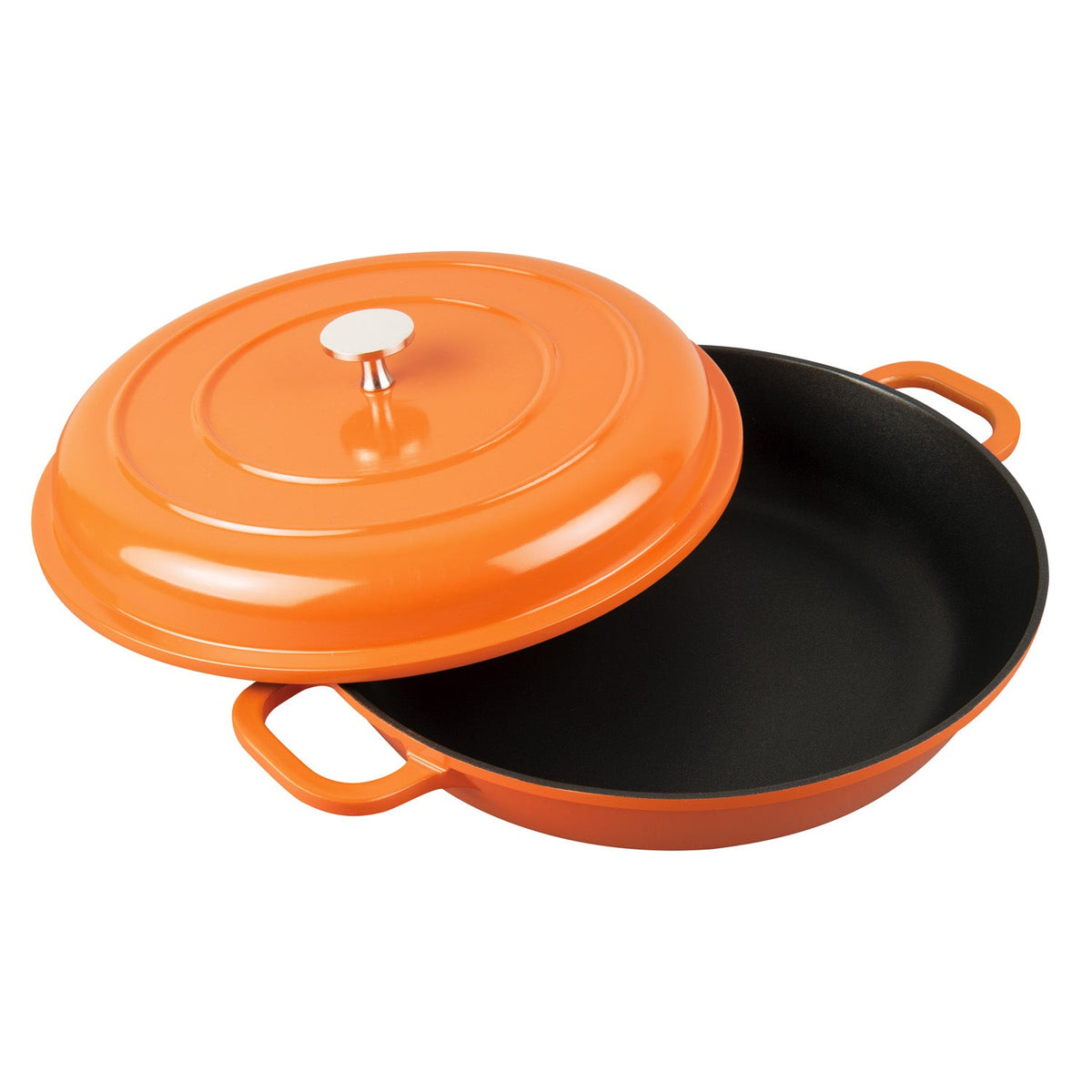 MASTERPAN Nonstick Dutch Casserole, Orange 3 Qt. 11" (28cm) 1