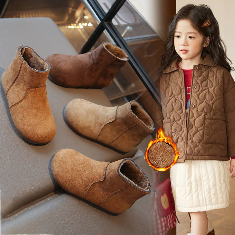 New Winter Versatile British-style Girls Ankle Boots 3