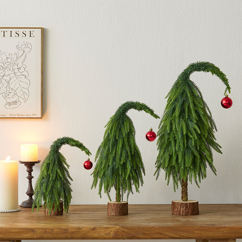 Crooked Neck Christmas Leaves Nobelson Home Small Desktop Ornament 2