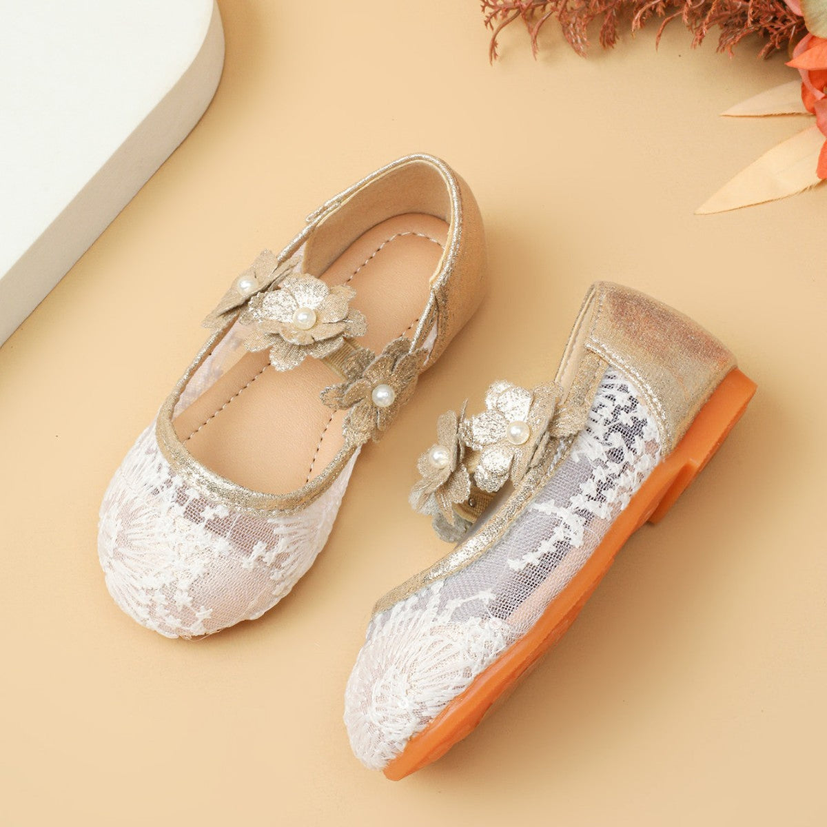 Ancient Style Soft Bottom Embroidered Flower Chinese Style Princess Single-layer Shoes 3