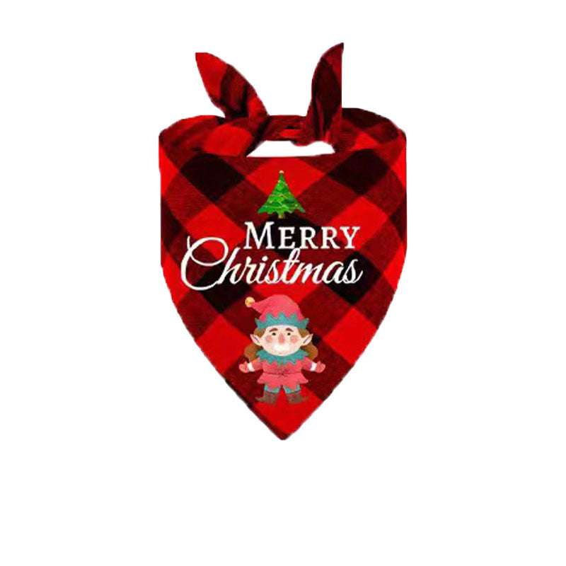Christmas Day Border Protection Pet Small, Medium, and Large Dogs, Dogs, Cats, Teddy Triangular Towels, Water Jars 4