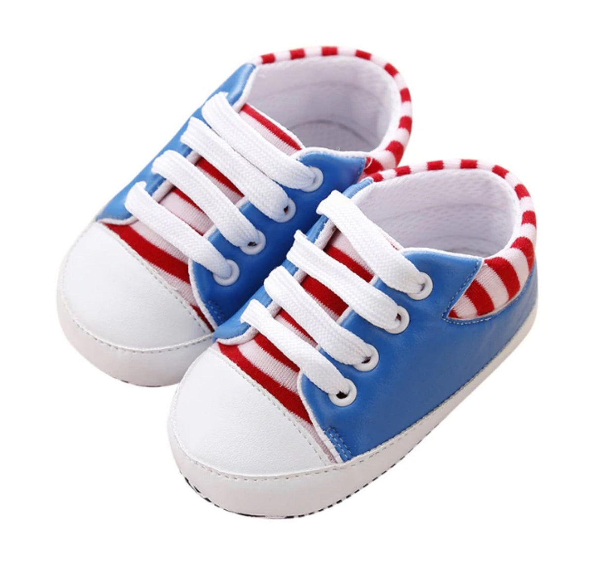 Autumn Unisex Cotton Cartoon Baby Toddler Shoes With Lace-up Canvas Shoes, Massage Shoes 6