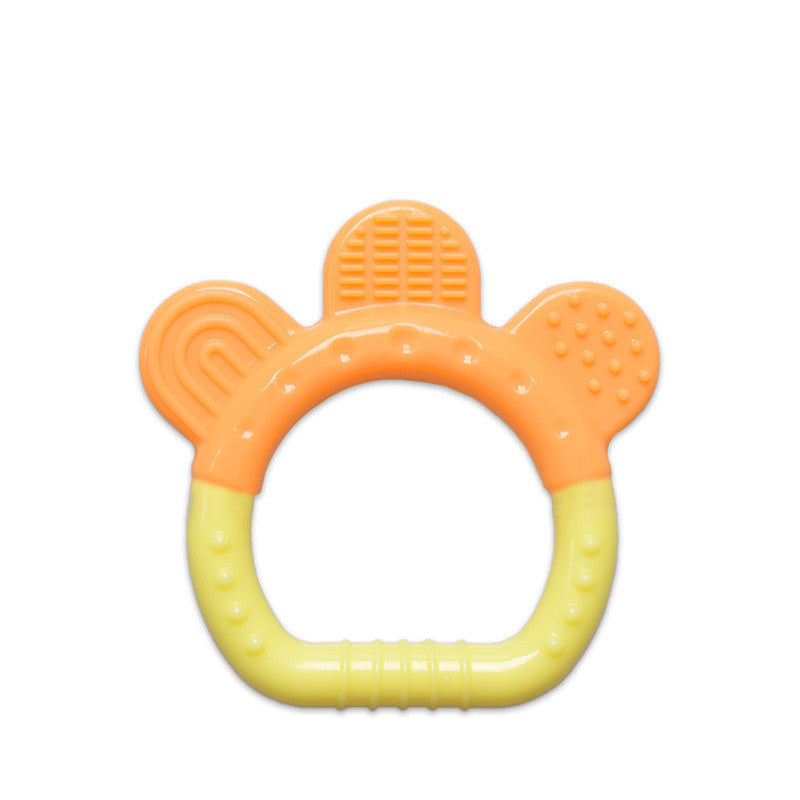 Toddlers Infants Baby Teething Toy Soft Silicone Fruit Teether Holder 6