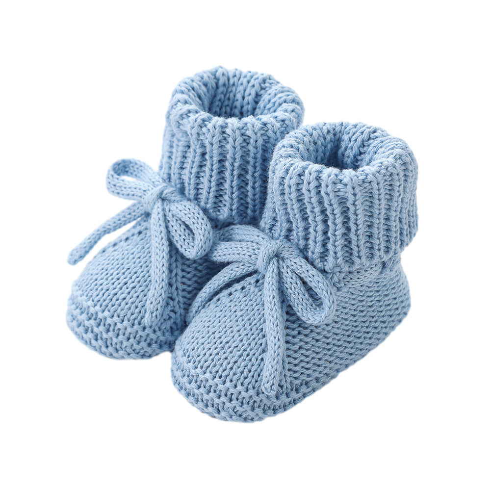 Bow-tie Strap Knitted Toddler Shoes 13