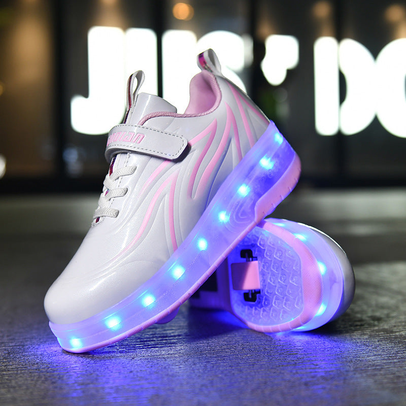 Light Charging Pulley Shoes Single And Double Wheels 3