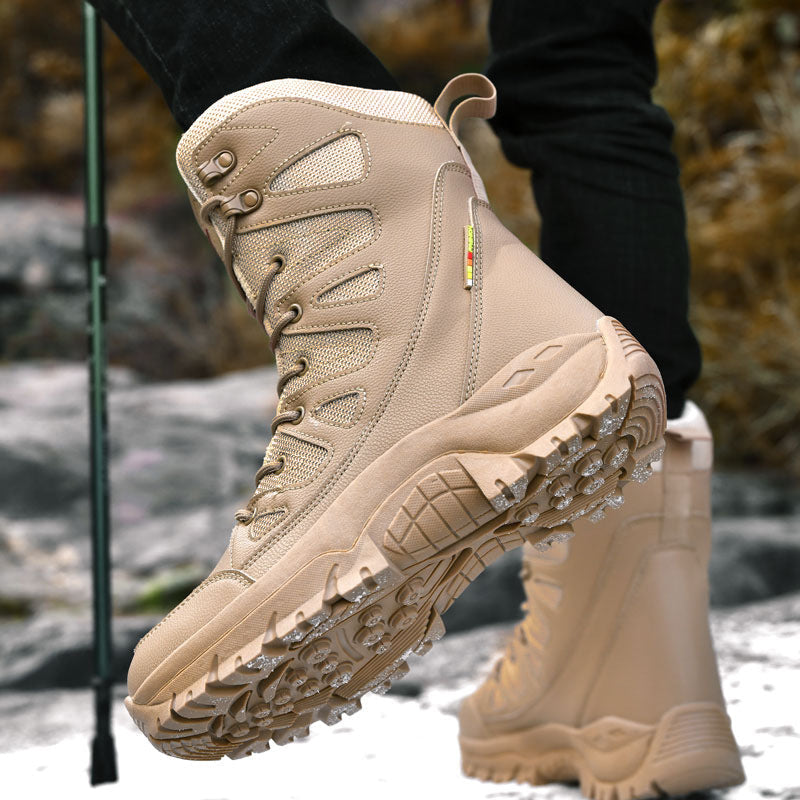 Hi-top Hiking Shoes Men's Breathable Sneaker Platform 6
