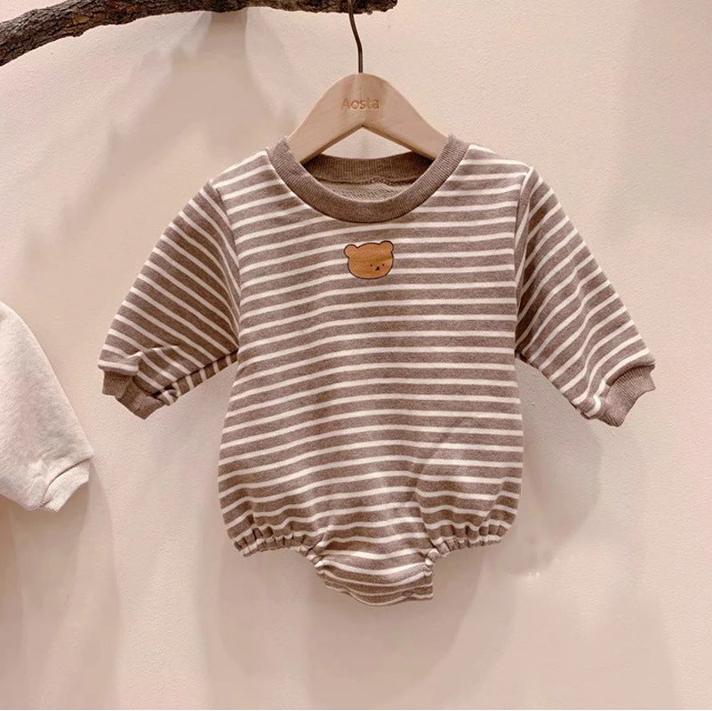Baby cute poached egg one-piece suit 6