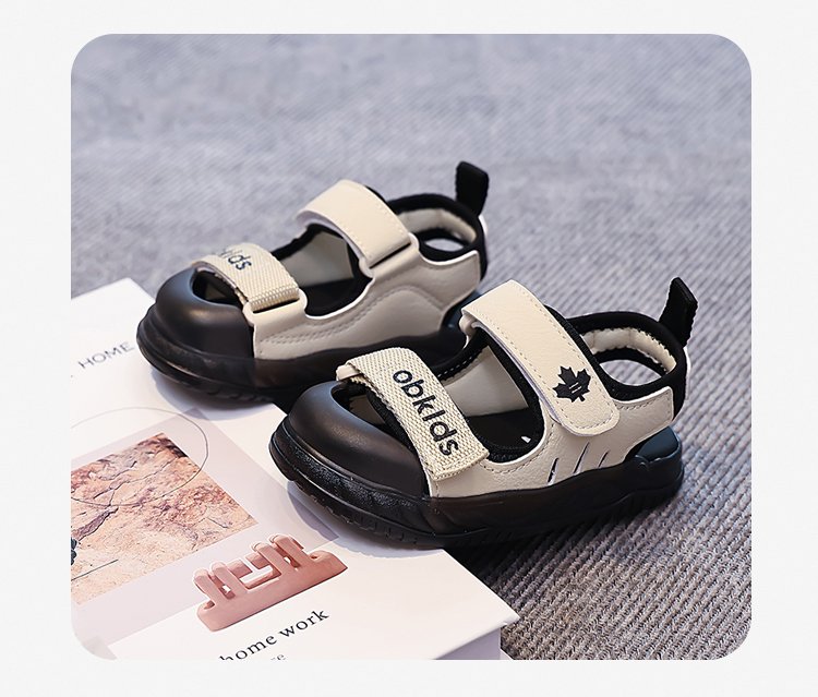 Children's Beach Shoes Summer New Style Medium And Large Children's And Boys' Sandals Velcro Children's Shoes 2