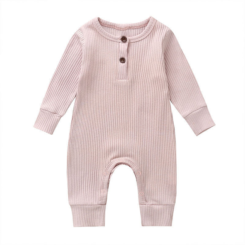 New Baby Jumpsuit Sunken Stripe Trousers Romper Western Style 9
