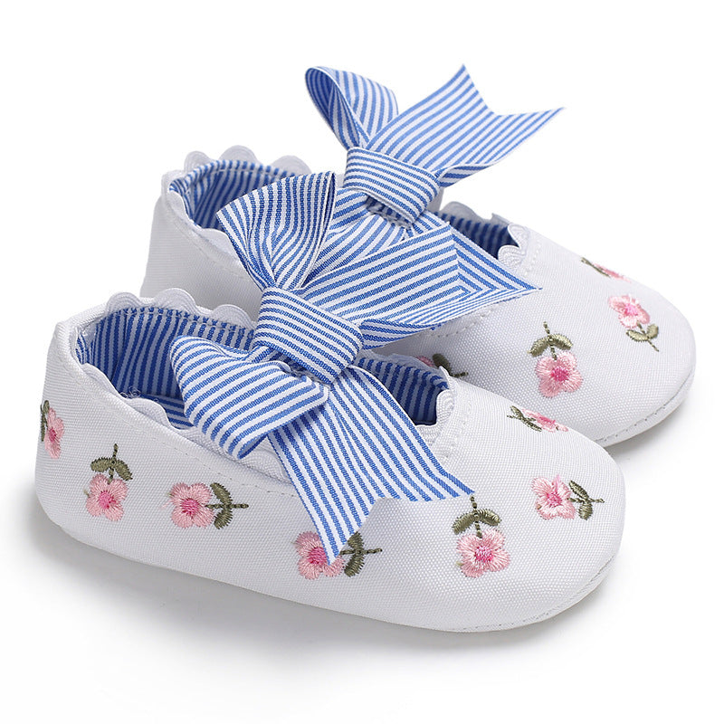 Bowknot Baby Shoes Girl Toddler Anti-Slip Shoe 7