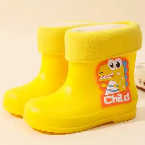 The Waterproof Shoes For Children In Dinosaur Are Thickened And Flexed 4