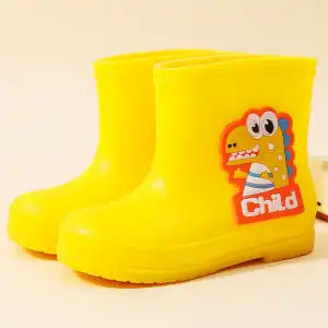 The Waterproof Shoes For Children In Dinosaur Are Thickened And Flexed 1