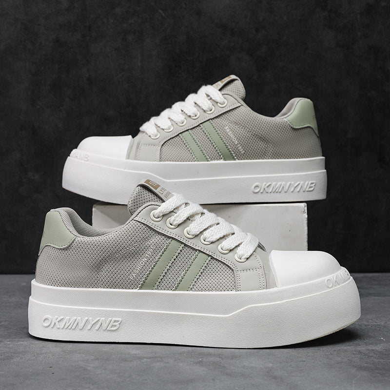 2026 New Height Increasing Men's Shoes, Summer Breathable Casual Platform Sneakers, Versatile Trendy Work Shoes 2