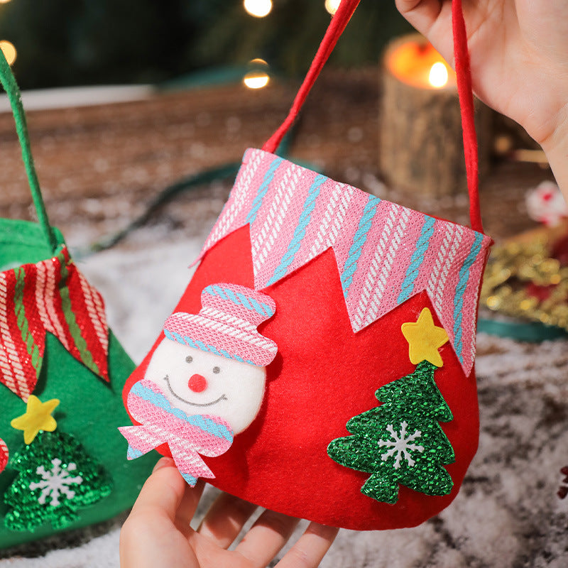 Christmas Safe Fruit Bag, Apple Bag, Christmas Gift Bag, Santa Claus, Snowman, Elk, Kindergarten Decoration Candy 2