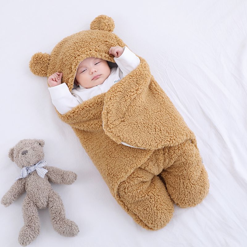 Baby Sleeping Bag Envelope for Newborn Baby Winter Swaddle Blanket 12
