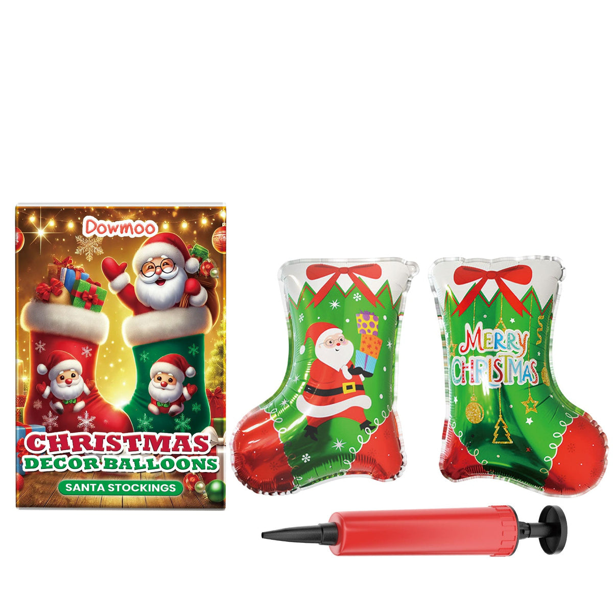Christmas Balloons Balloon Standing Santa Claus Reindeer Christmas Tree Event Atmosphere Arrangement 1