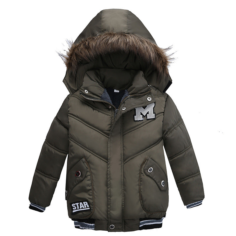 Small And Medium-Sized Boys Cotton-Padded Jackets 3