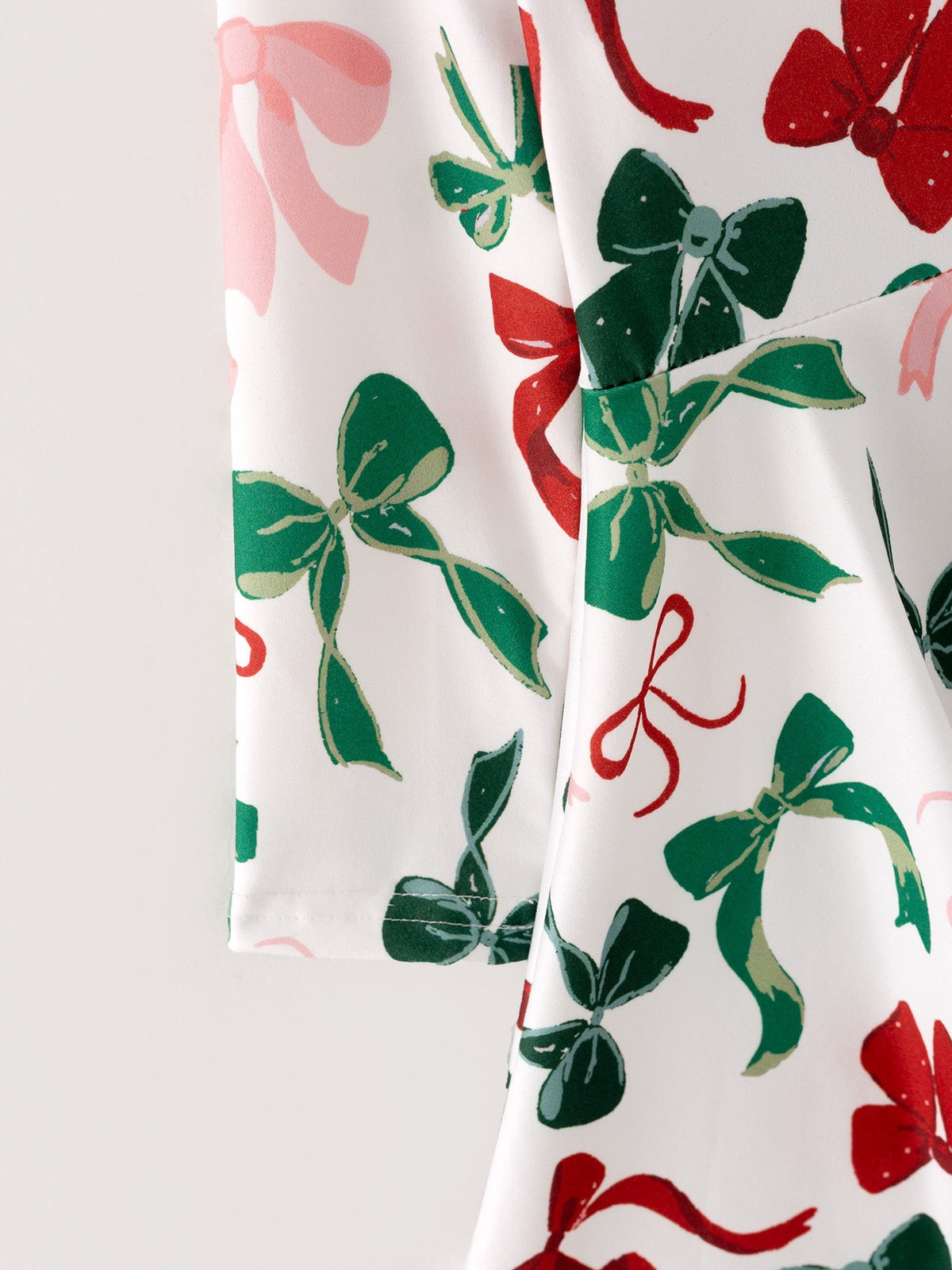 Girls Christmas Bow Print Dress 9