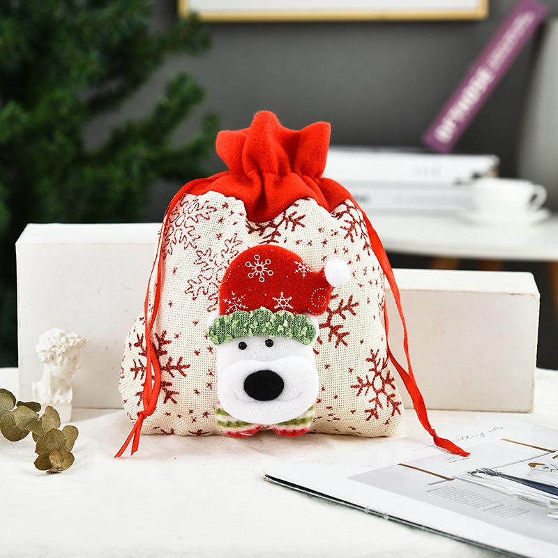 Christmas tote bag gift apple bag Christmas decoration 3D gift bag printed gift bag 9