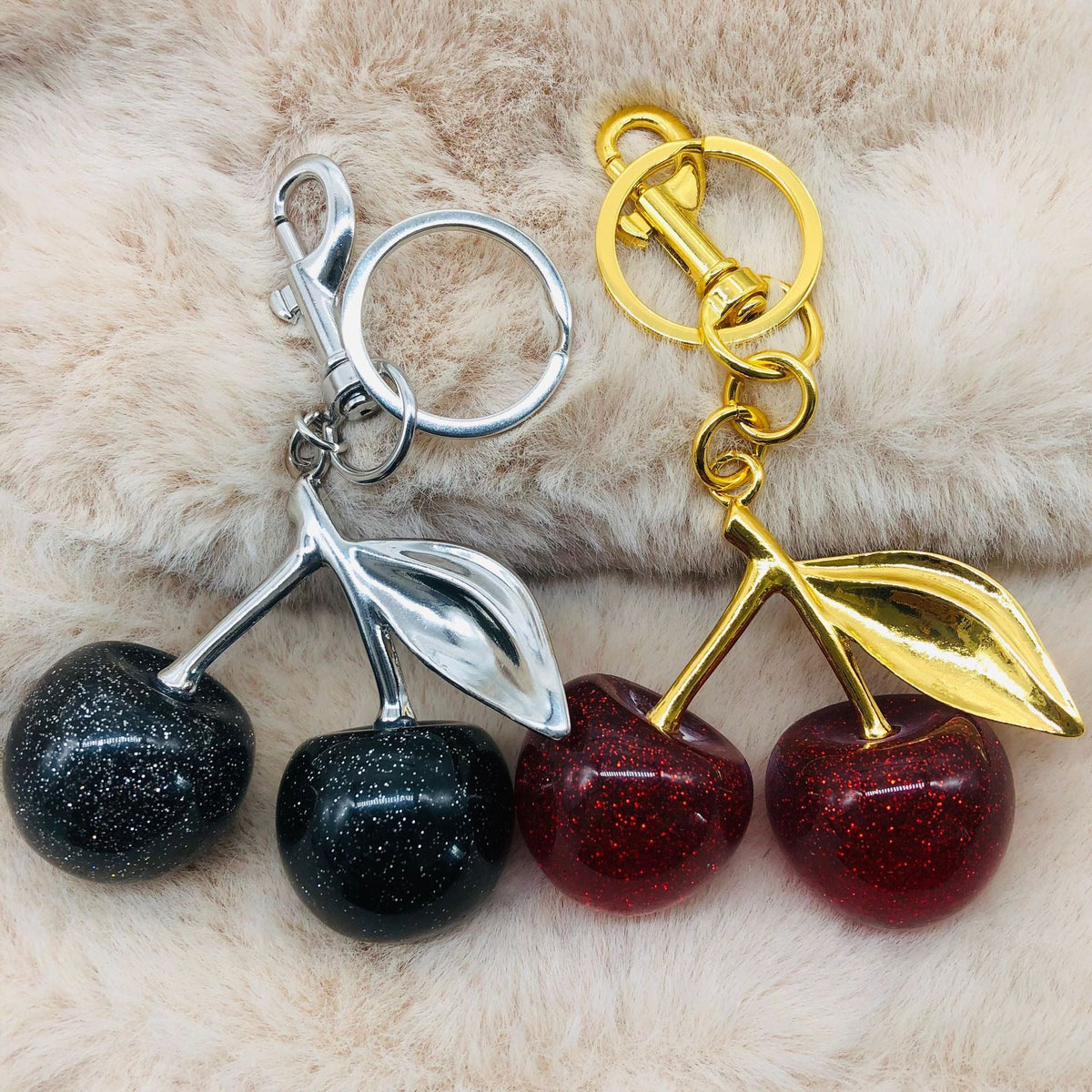 Cherry car keychain high-end women's bag pendant backpack pendant Christmas Halloween 2