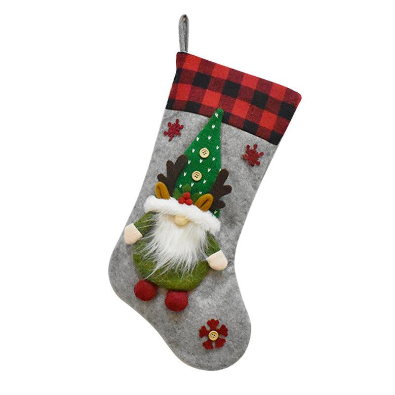 Christmas Decoration Gift Faceless Doll Christmas Socks Pendant Santa Claus Children's Christmas Gift Bag 6