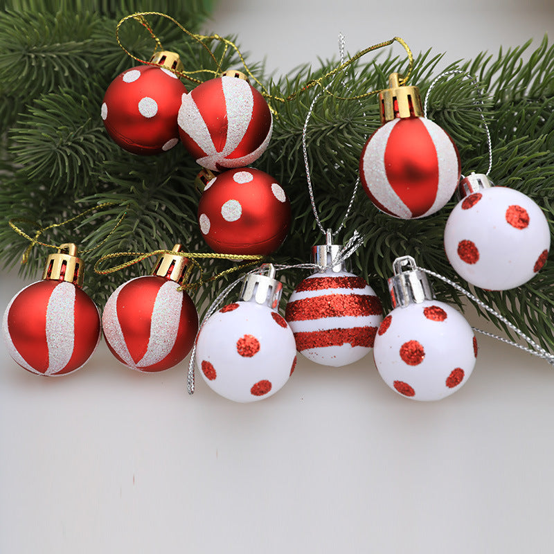 Christmas decorations Christmas trees gifts decorations mini painted Christmas balls 1