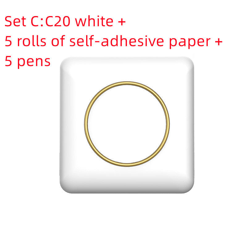 Mini Label Thermal Printer Small Bluetooth Wireless 12